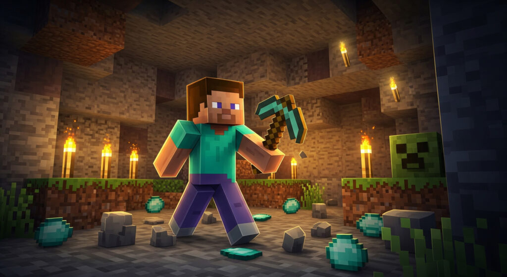 Game dengan Pengguna Terbanyak salah satunya Minecraft