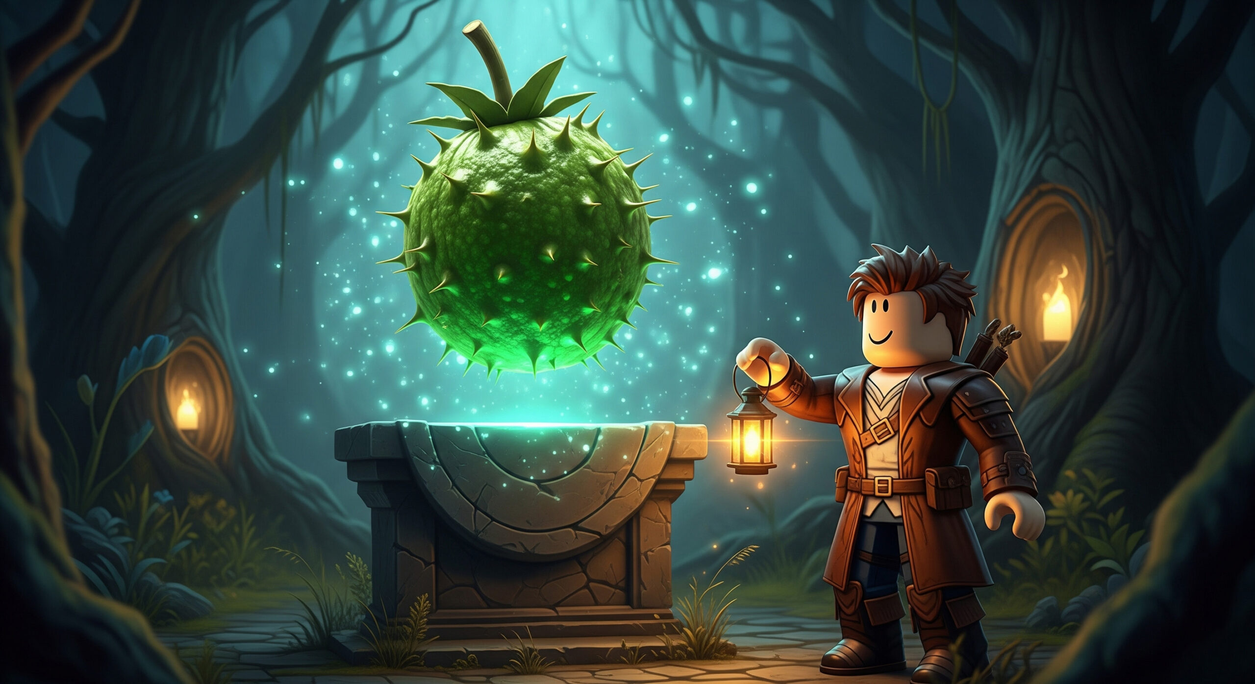 Pricklefruit dalam roblox, ilustrasi by matador168