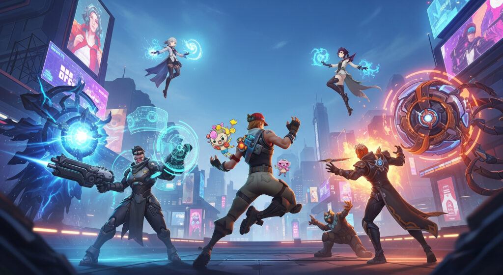 salah satu rekomendasi game online terbaik Genshin Impact ilustrasy by matador168 studio