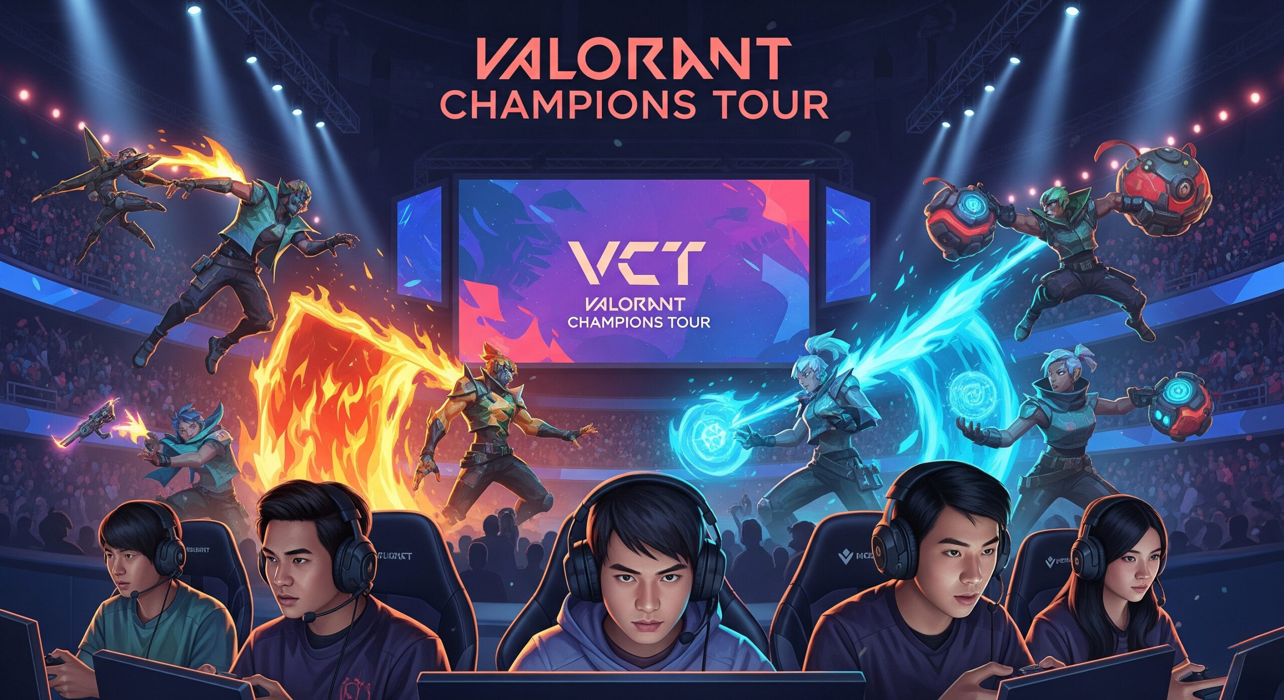 Valorant Champions Tour (VCT) 2025/ ilustrasi by matador168 studio